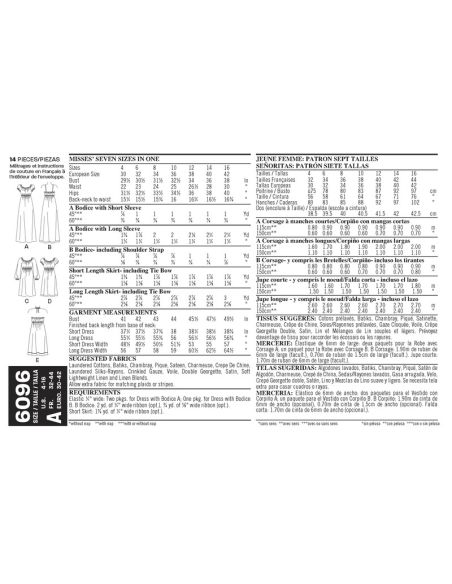 Patron New Look 6096 - Robe