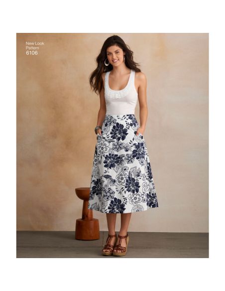 Patron New Look 6106 - Jupe
