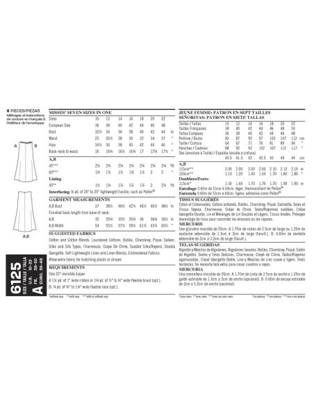 Patron New Look 6125 - Robe