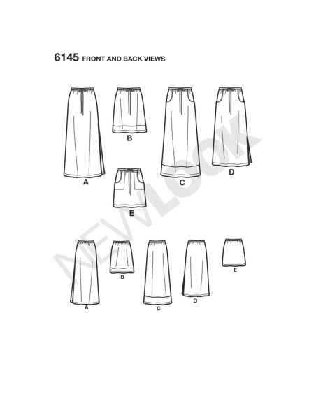 Patron New Look 6145 - Robe