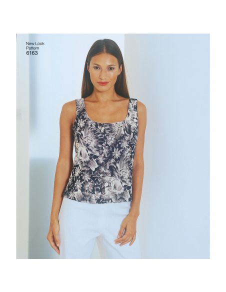 Patron New Look 6163 - Ensemble veste, haut, pantalon