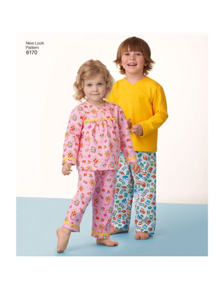 Patron New Look 6170 - Vêtements de nuit pour enfants