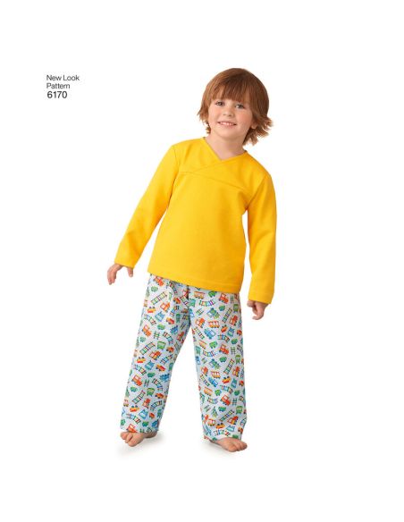Patron New Look 6170 - Vêtements de nuit pour enfants