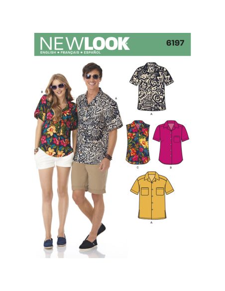 Patron New Look 6197 - Chemise