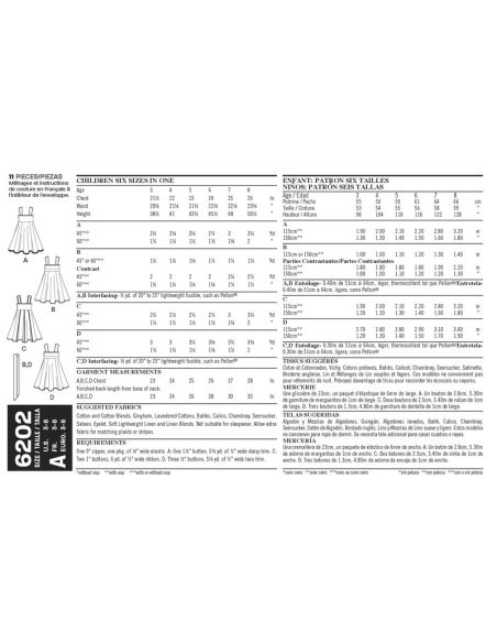 Patron New Look 6202 - Robes