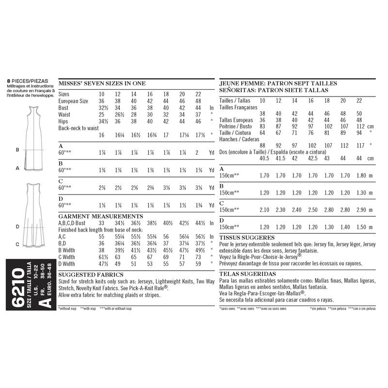 Patron New Look 6210 - Robe