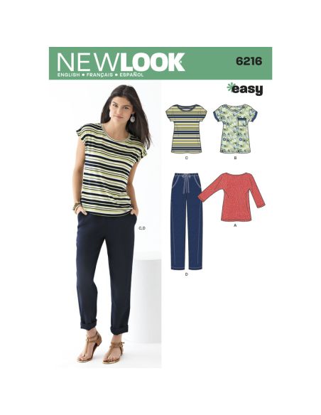 Patron New Look 6216 - Ensemble femmes