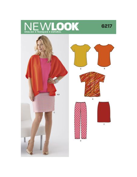 Patron New Look 6217- Ensemble femmes