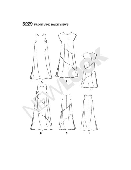 Patron New Look 6229 - Robe
