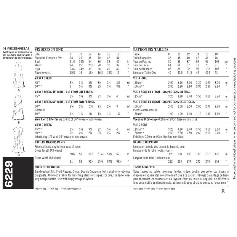 Patron New Look 6229 - Robe