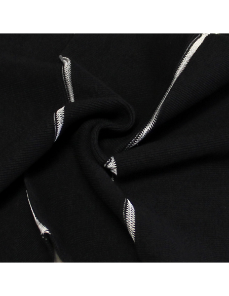 Bord côte uni - Noir (par bande 10cm)