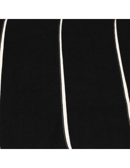 Bord côte uni - Noir (par bande 10cm)