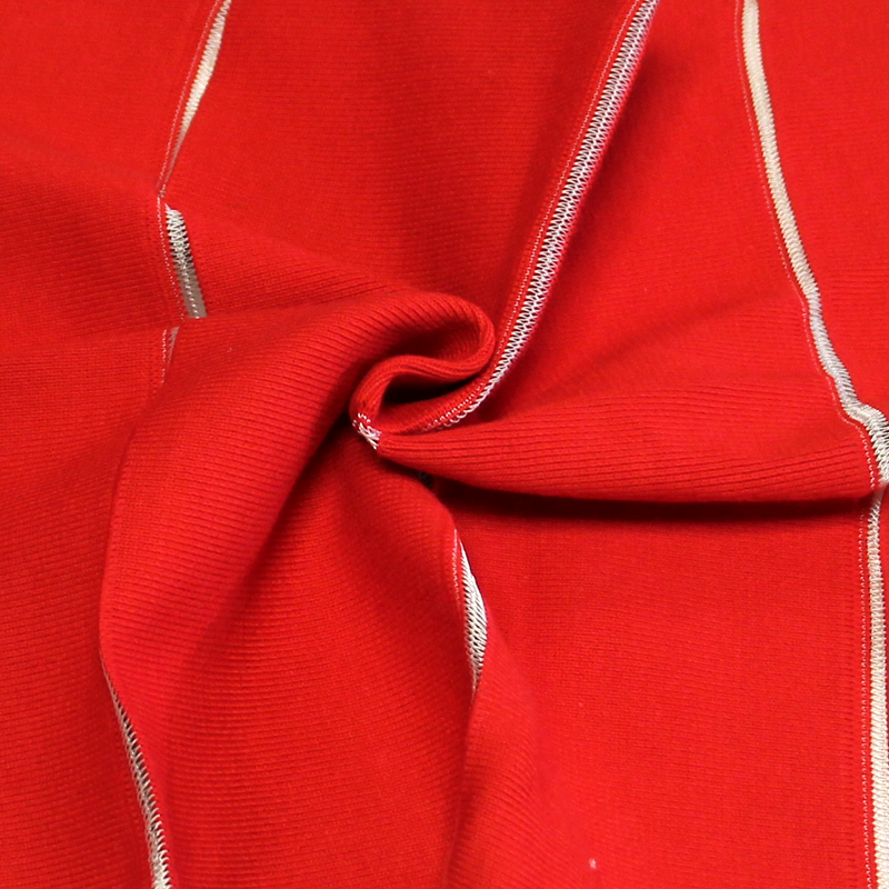 Bord côte uni - Rouge (par bande 10cm)