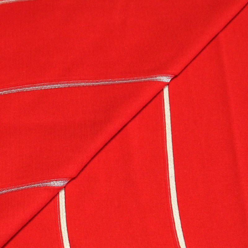 Bord côte uni - Rouge (par bande 10cm)