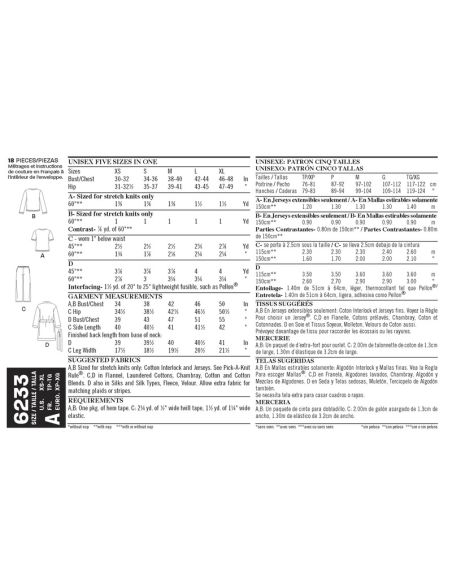 Patron New Look 6233 - Pyjama