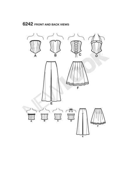 Patron New Look 6242 - Ensemble dames