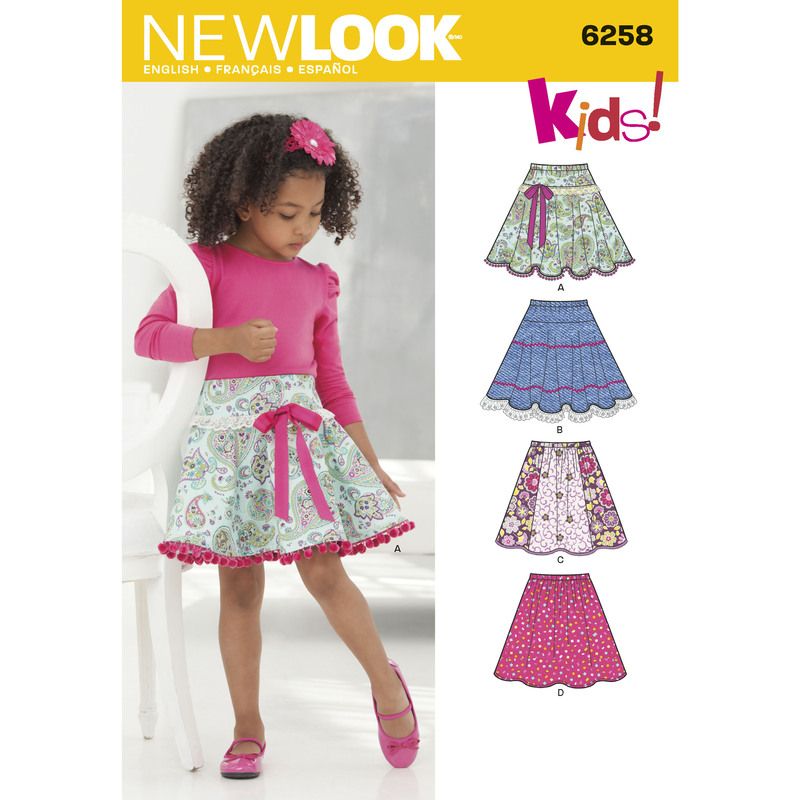 Patron New Look 6258 - Jupe