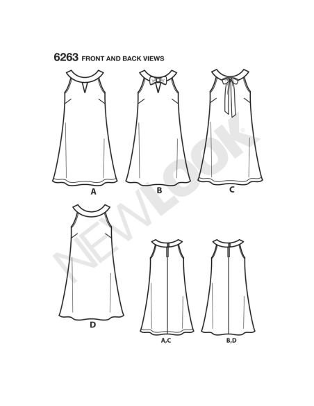 Patron New Look 6263 - Robe