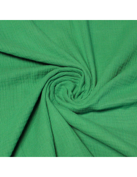 Double gaze 100% coton - Vert