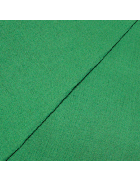 Double gaze 100% coton - Vert