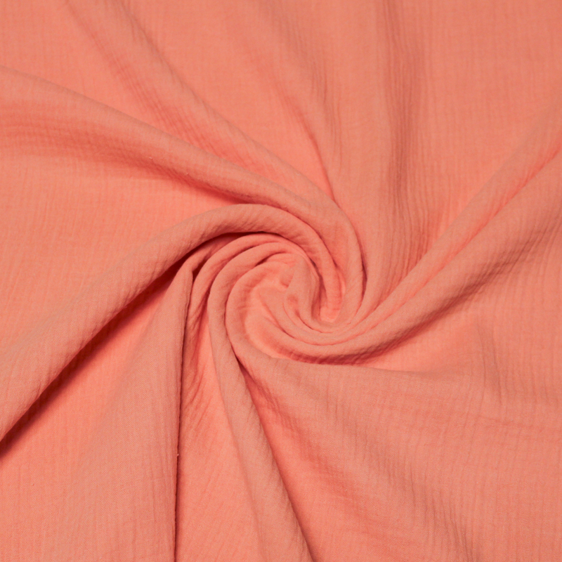 Double gaze 100% coton - Papaye