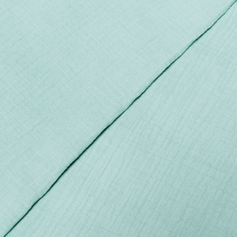 Double gaze 100% coton - Vert d'eau