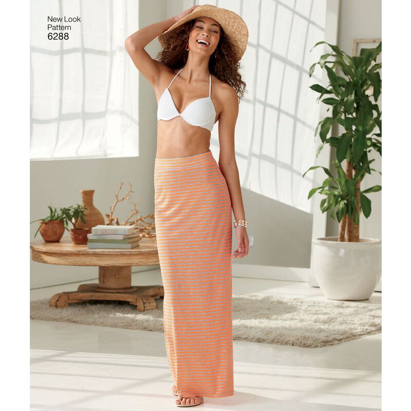 Patron New Look 6288 - Jupe longue