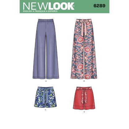 Patron New Look 6289 - Short et pantalon