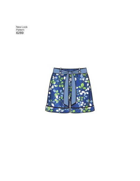 Patron New Look 6289 - Short et pantalon