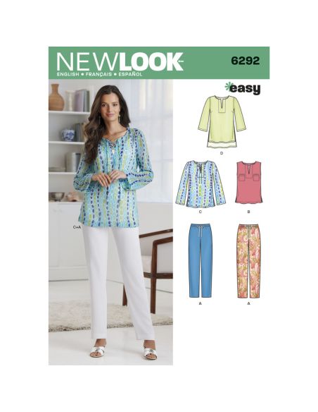 Patron New Look 6292 - Ensemble femmes