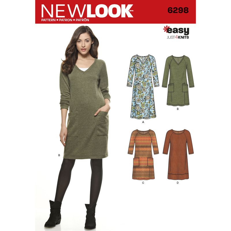 Patron New Look 6298 - Robe tunique