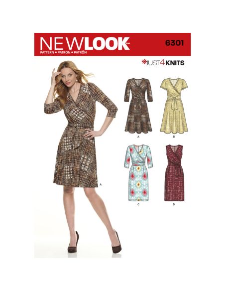 Patron New Look 6301 - Robe portefeuille