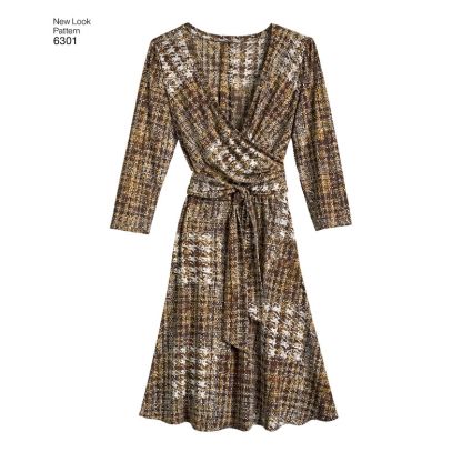 Patron New Look 6301 - Robe portefeuille 2