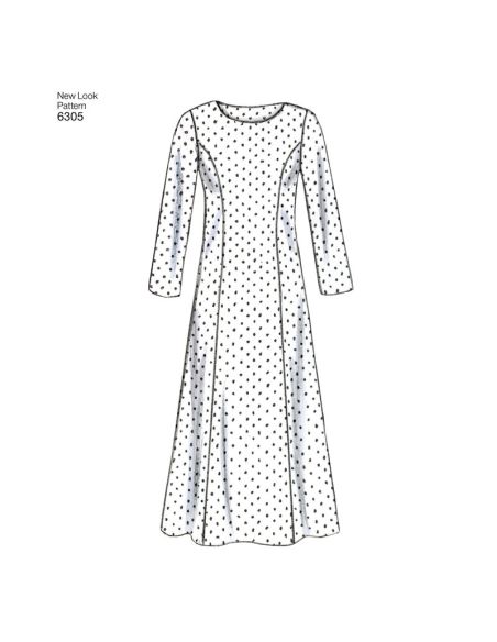 Patron New Look 6305 - Robes et vestes