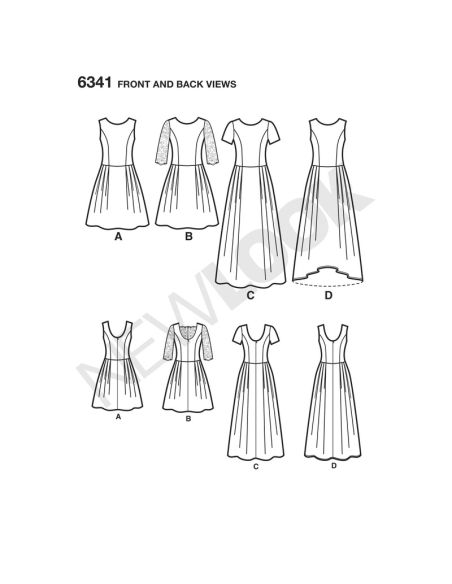 Patron New Look 6341 - Robe