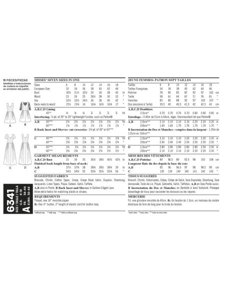 Patron New Look 6341 - Robe