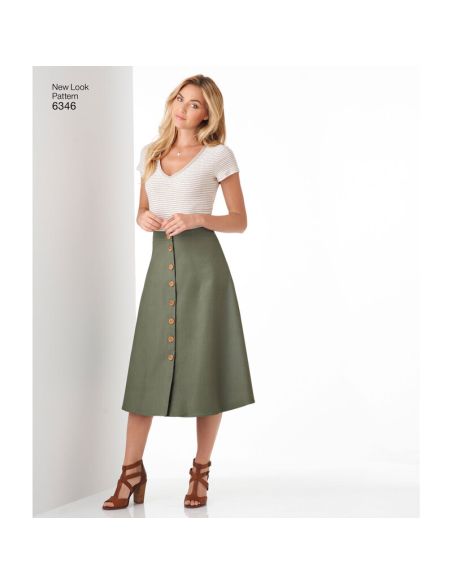 Patron New Look 6346 - Jupe