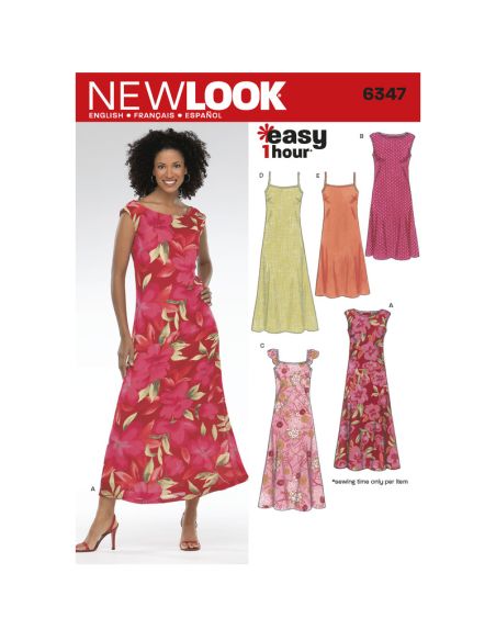 Patron New Look 6347 - Robe