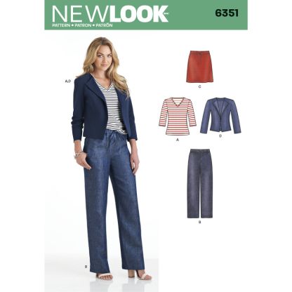 Patron New Look 6351 - Ensemble dame
