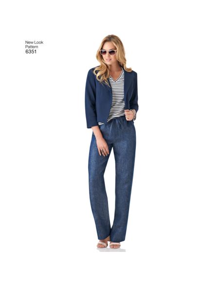Patron New Look 6351 - Ensemble dame