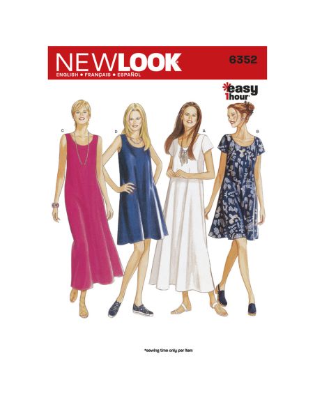 Patron New Look 6352 - Robes