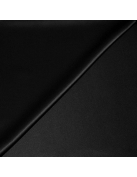 Satin 100% soie (25 mommes) - Noir