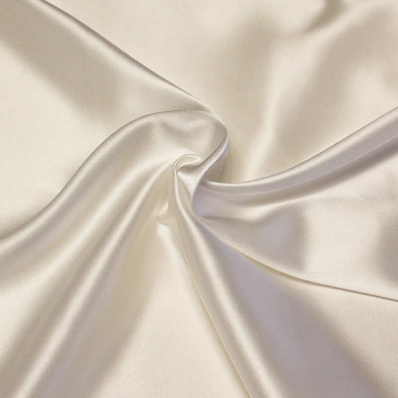 Satin 100% soie (25 mommes) - Blanc cassé