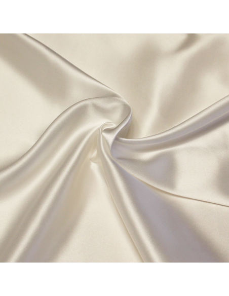Satin 100% soie (25 mommes) - Blanc cassé