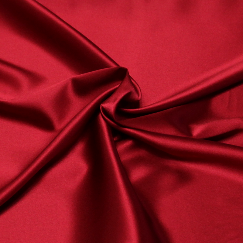 Satin 100% soie (25 mommes) - Framboise