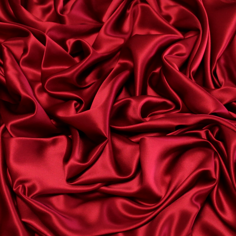 Satin 100% soie (25 mommes) - Framboise