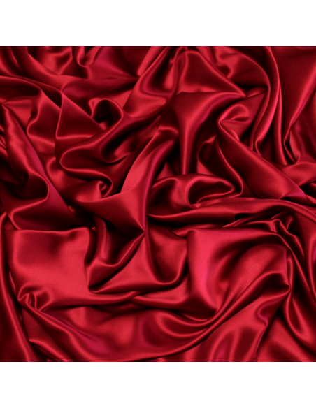 Satin 100% soie (25 mommes) - Framboise