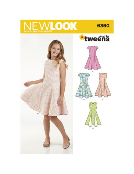 Patron New Look 6360 - Robe fillette