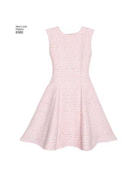 Patron New Look 6360 - Robe fillette