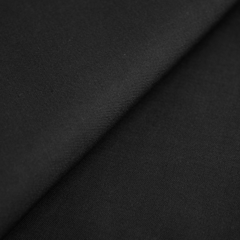 Gabardine coton et polyester noir